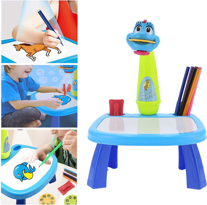 Projecteur à LED pour Enfant avec Table de Dessin Artistique