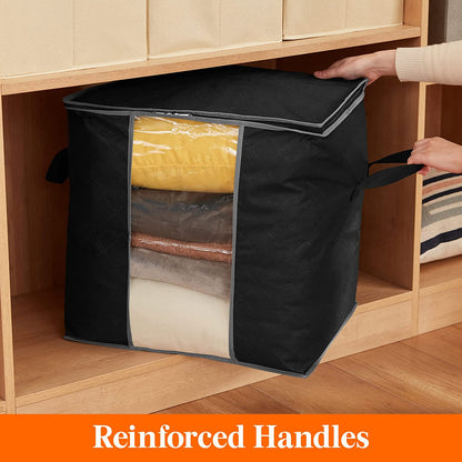 Sacs de rangement pour couette et vêtements 90L (1pcs) Noire تنزوت