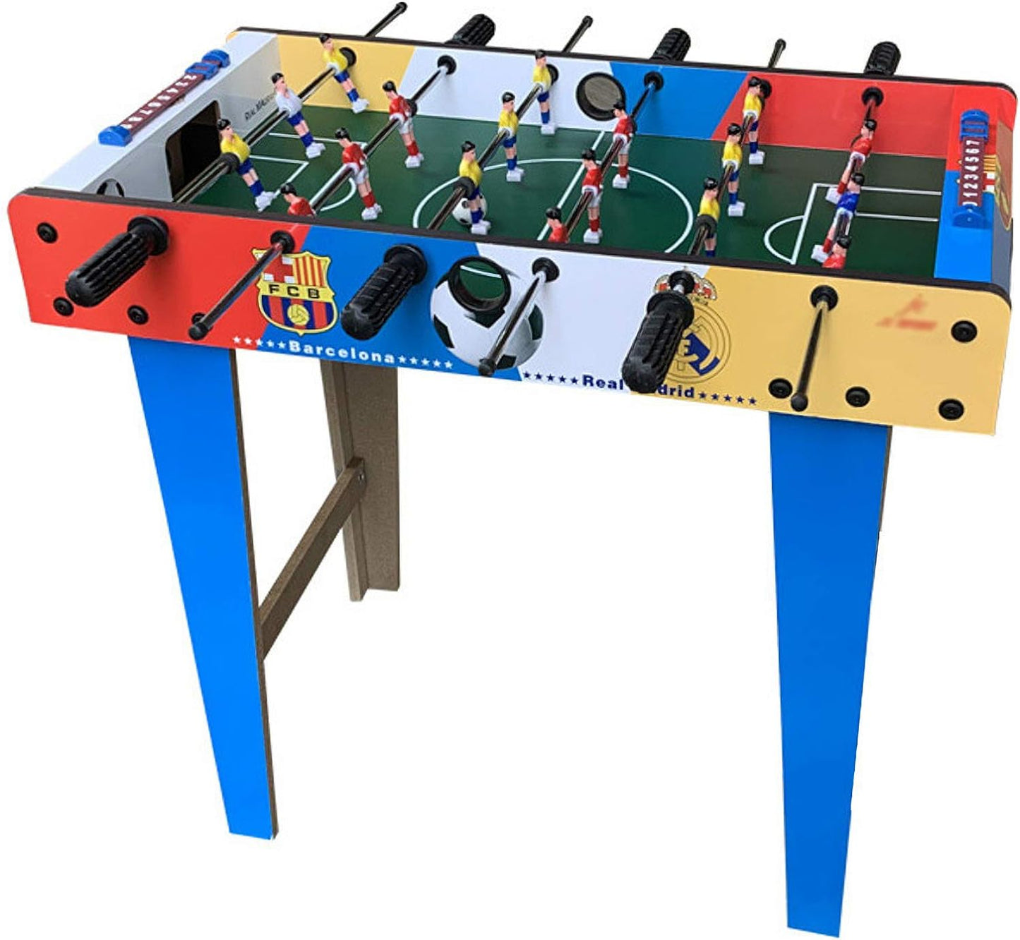 MidiLi Table de Baby foot à 6 rangées en Bois