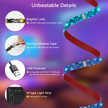 Smart LED Strip TV rétroéclairage 5M RGB Android/iOS