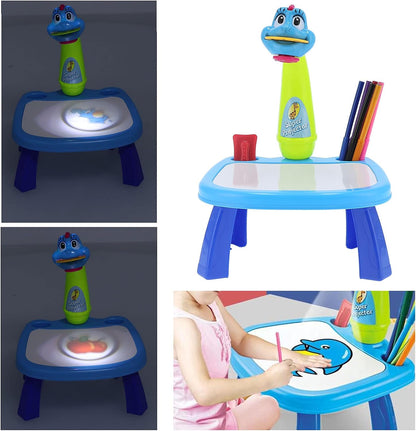 Projecteur à LED pour Enfant avec Table de Dessin Artistique