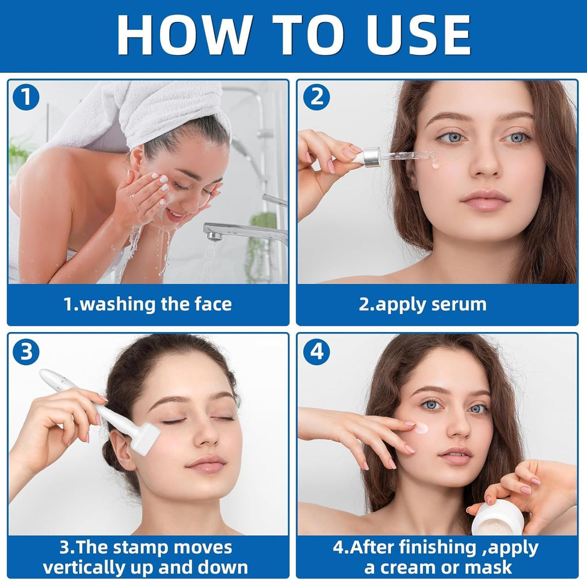 Derma Stamp Professional ديرما ستامب بإبر تيتانيوم قابلة للتعديل 0–3 مم | 140 إبرة للشعر واللحية والبشرة