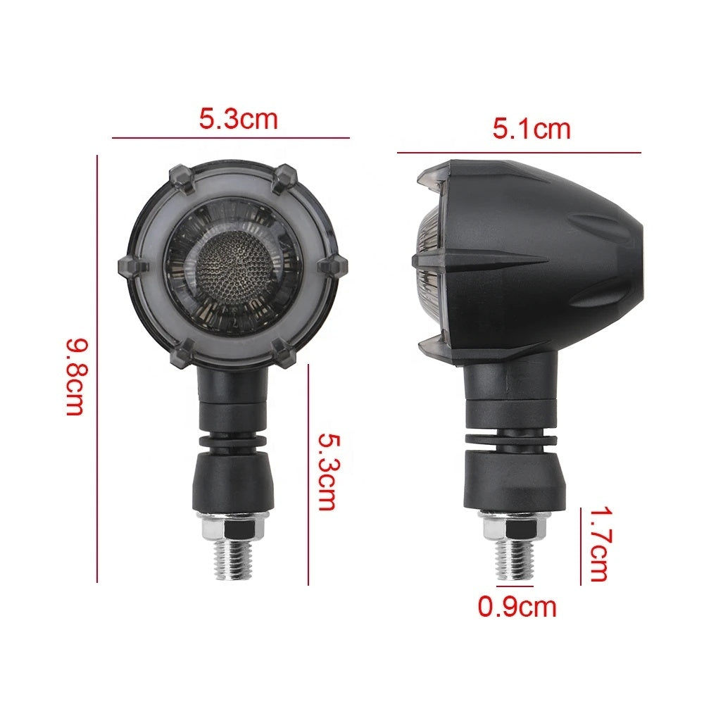 Clignotants LED pour Moto Couleur Rouge et Orange 2pcs - أشارات غمازات دراجة نارية أحمر وبرتقالي
