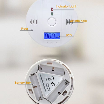 Alarme de monoxyde de carbone avec écran LCD - جهاز إنذار أول أكسيد الكربون