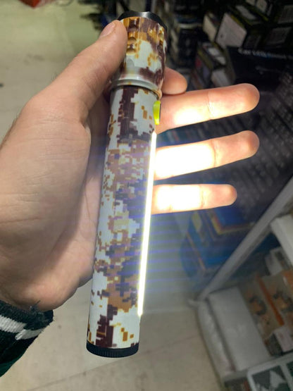 Lampe De Poche C71m-P50+Cob Camouflage, Microusb, Zoom, Batterie Intégrée