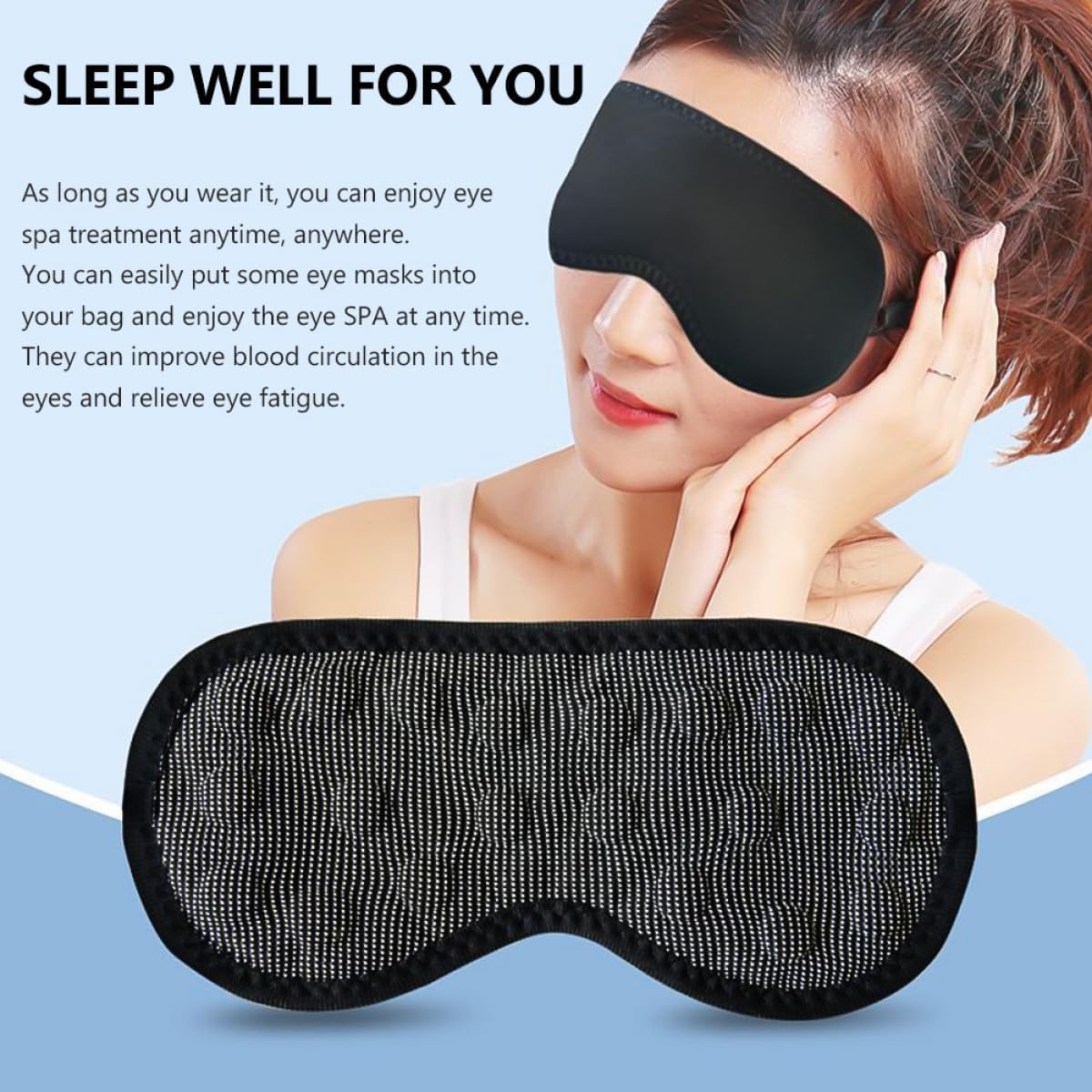 Masque de Sommeil Magnétique Confortable - قناع نوم مغناطيسي مريح للعينين ومضاد للإرهاق