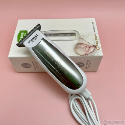 Kemei Mini tondeuse à cheveux pour bébé électrique rechargeable USB
