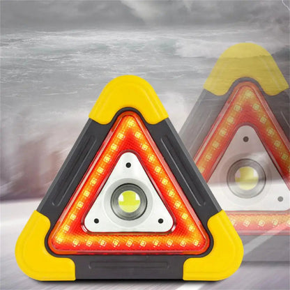 Triangle D'alerte Torche LED 10W Multifonctionnelle Chargé Avec L'énergie Solaire HB-6609