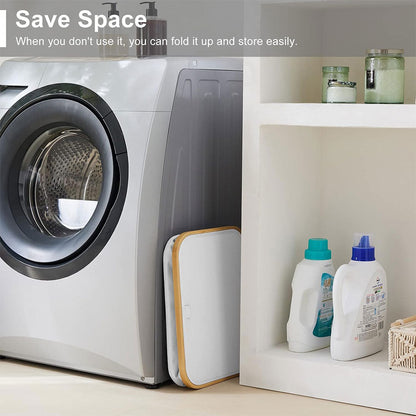 Panier à linge pliable de haute qualité 70L avec couvercle – سلة أغراض منزلية