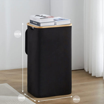 Panier à linge pliable de haute qualité 70L avec couvercle – سلة أغراض منزلية