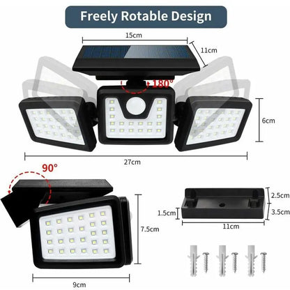 Lampe solaires d’extérieur etanche 112 LED Avec détecteur de mouvement FL-1725A
