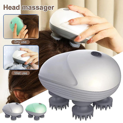 Masseur électrique sans fil en Silicone 4 nœuds de massage