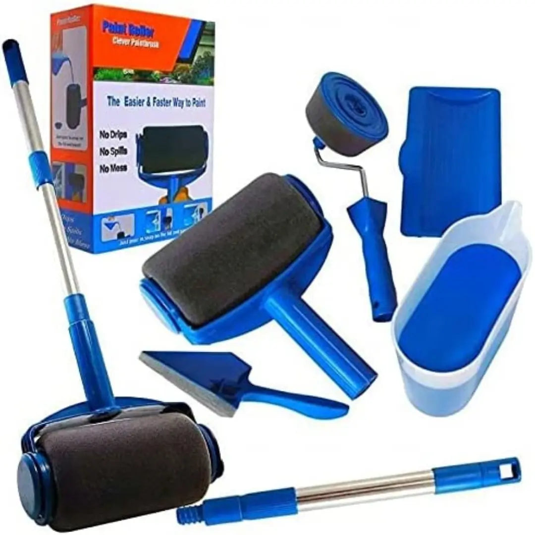 Set of 8 multifunctional wall paint roller tools by تنزوت, includes various rollers for home painting projects.