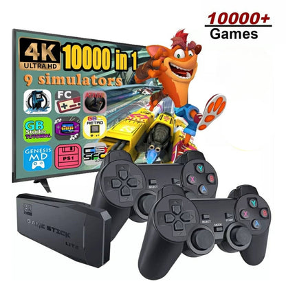 Console de jeu vidéo rétro avec 10000 jeux intégrés +2 manette sans fil 4K HDMI تنزوت