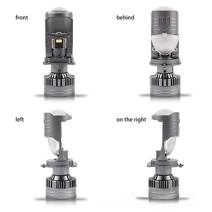 Mini Loupe Laser T90 H4 140W et Phares LED 6000K - كشافات ليد للسيارات بقوة 140 واط وإضاءة بيضاء 6000 كلفن