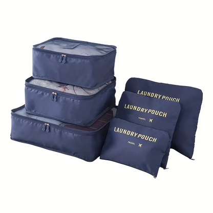 Ensemble de 6 Pcs Sacs de rangement Cube de voyage laundry Pouch