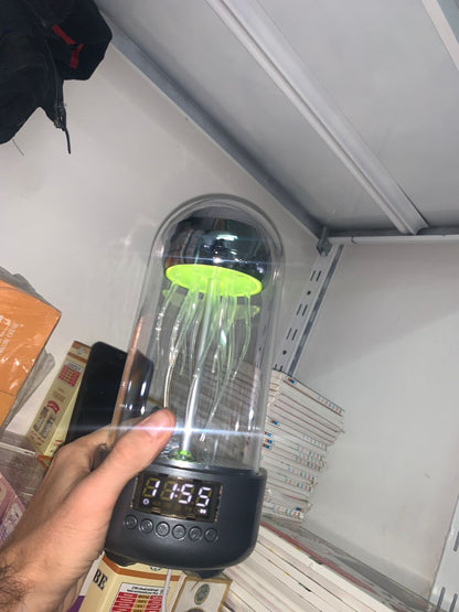 Haut-parleur Bluetooth Méduse, Aquarium avec lumière d'ambiance 7 couleurs