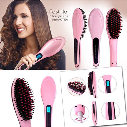 Braun Brosse à cheveux en céramique avec écran LCD chauffage numérique