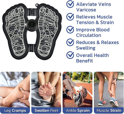Tapis de massage électrique des pieds EMS Technologie Physiothérapie