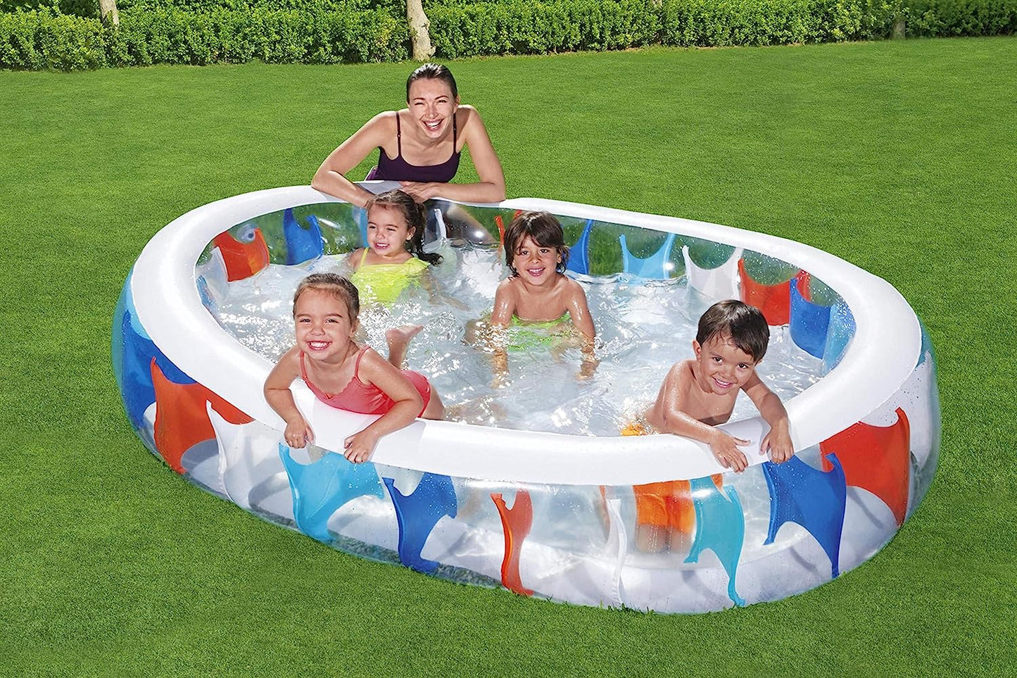 Piscine Elliptique Gonflable Familiale Bestway 54066