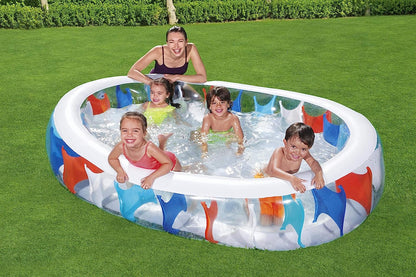 Piscine Elliptique Gonflable Familiale Bestway 54066