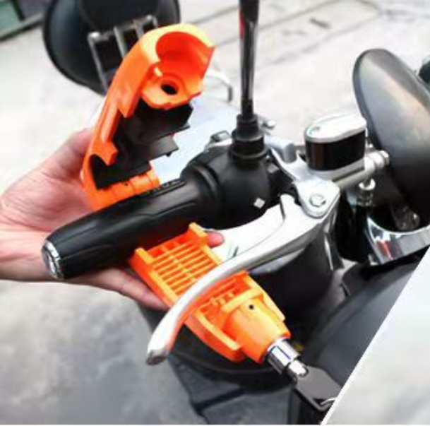 Verrou de Sécurité Antivol pour Guidon et Poignée de Moto et Scooter - قفل حماية مضاد للسرقة لمقود وخانق الدراجات النارية والسكوتر