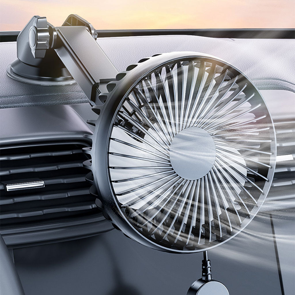 Ventilateur de Voiture Portable avec Fixation Par Ventouse – مروحة سيارة