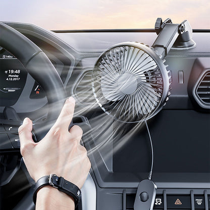 Ventilateur de Voiture Portable avec Fixation Par Ventouse – مروحة سيارة