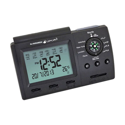 Horloge Numérique Islamique Al-Harameen avec Adhan – ساعة أذان رقمية إسلامية من الحرمين