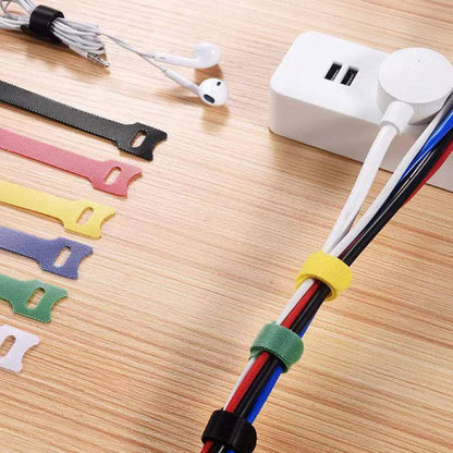 Lot de 20 Organisateurs de câble réglables réutilisable