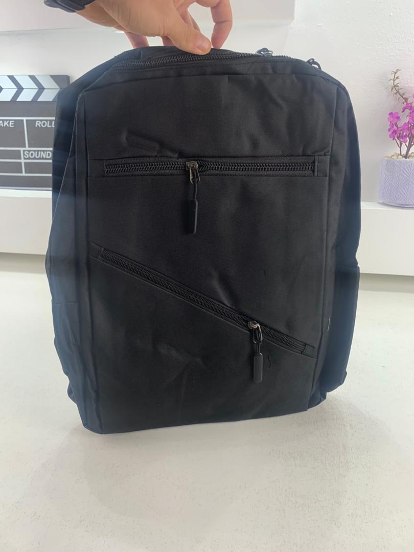 Sac à dos homme avec sac bandoulière et trousse 3en1 noir 127772-5 – محفظة ظهر رجالية 3 قطع أسود