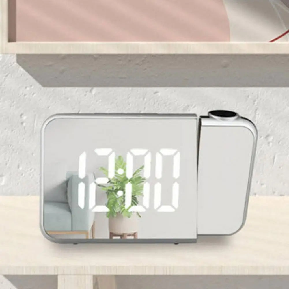 Réveil numérique intelligent avec projecteur 180° TempéRature USB , Snooze DS-8590L