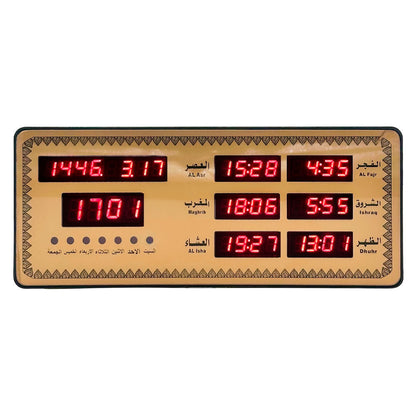 Horloge Islamic Digitale LED avec Heures de Prière AZ2515 – ساعة رقمية إلكترونية لمواقيت الصلاة