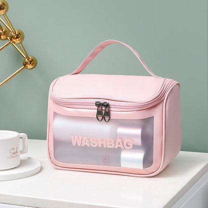 Sac cosmétique multifonctionnel pour femme Étanche Transparent