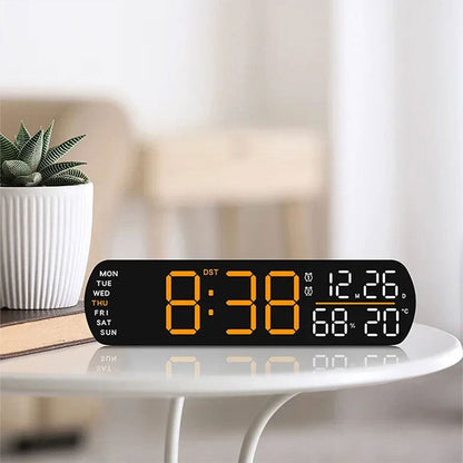 Horloge numérique LED générique avec alarme et station météo intégré – ساعة رقمية لتزيين المكتب