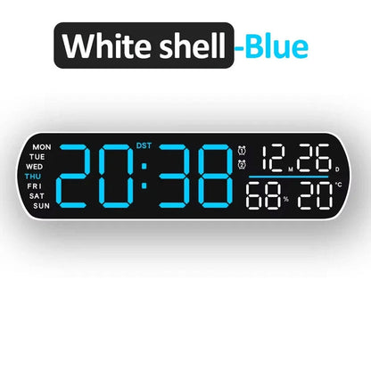 Horloge numérique LED générique avec alarme et station météo intégré – ساعة رقمية لتزيين المكتب