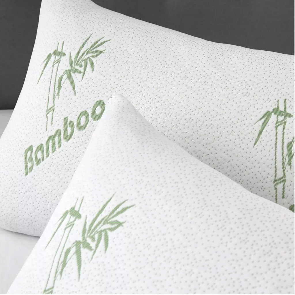 Oreiller hypoallergénique en mousse à mémoire de forme et à l'aloe vera de bambou pour un confort rafraîchissant
