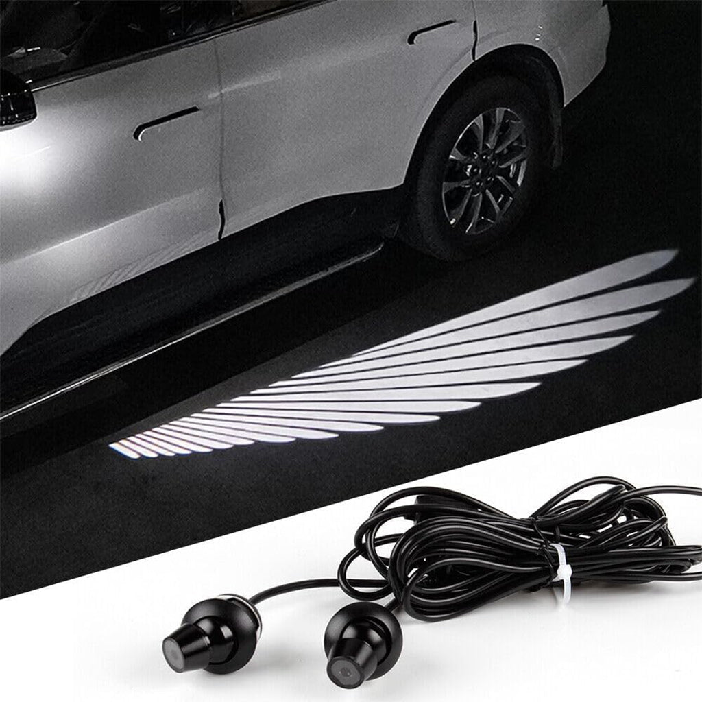 Projecteur LED en forme d’ailes d’ange pour rétroviseur latéral de voiture – أضواء خارجية للسيارة على شكل أجنحة