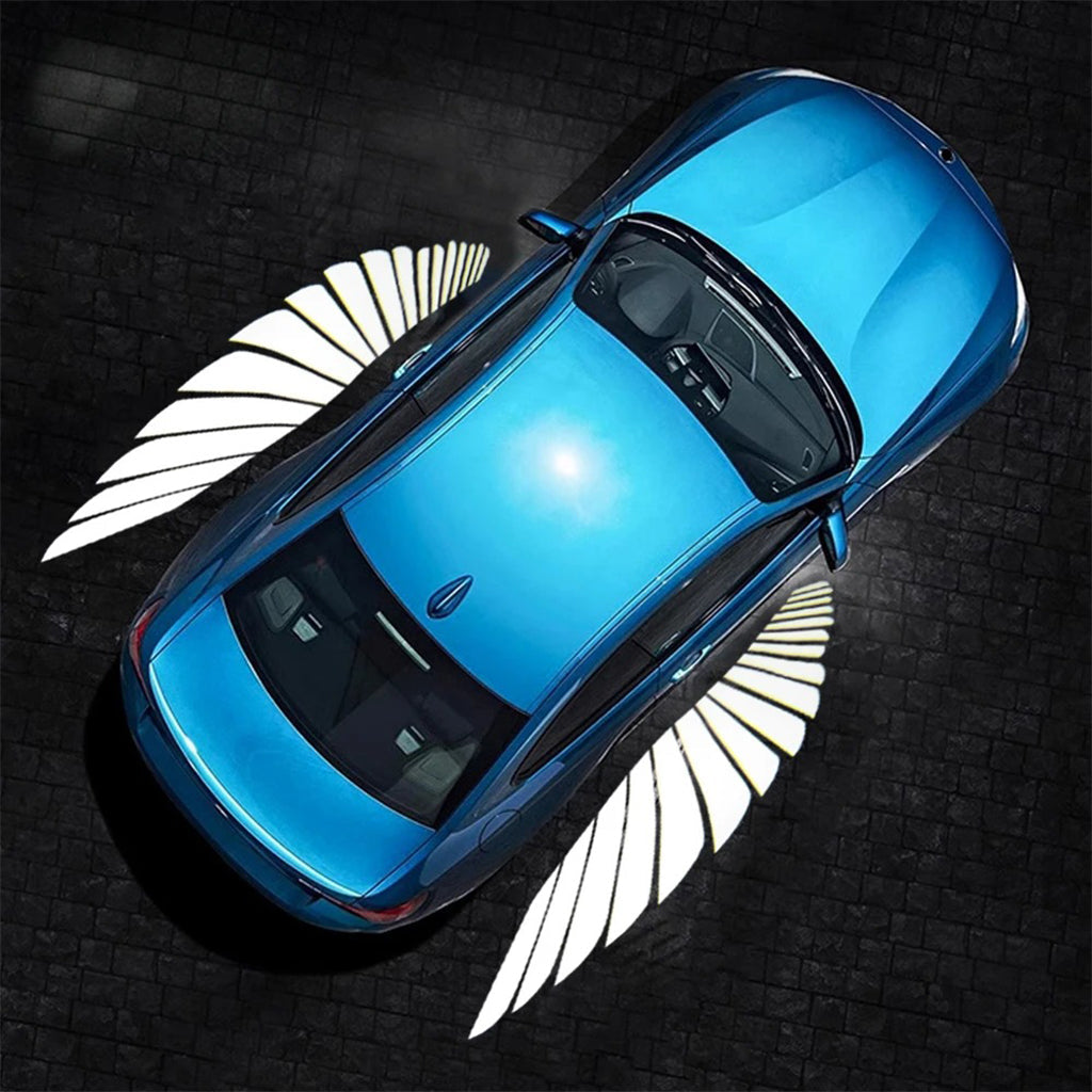 Projecteur LED en forme d’ailes d’ange pour rétroviseur latéral de voiture – أضواء خارجية للسيارة على شكل أجنحة