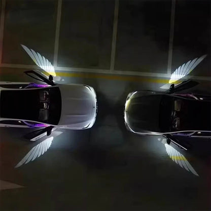Projecteur LED en forme d’ailes d’ange pour rétroviseur latéral de voiture – أضواء خارجية للسيارة على شكل أجنحة