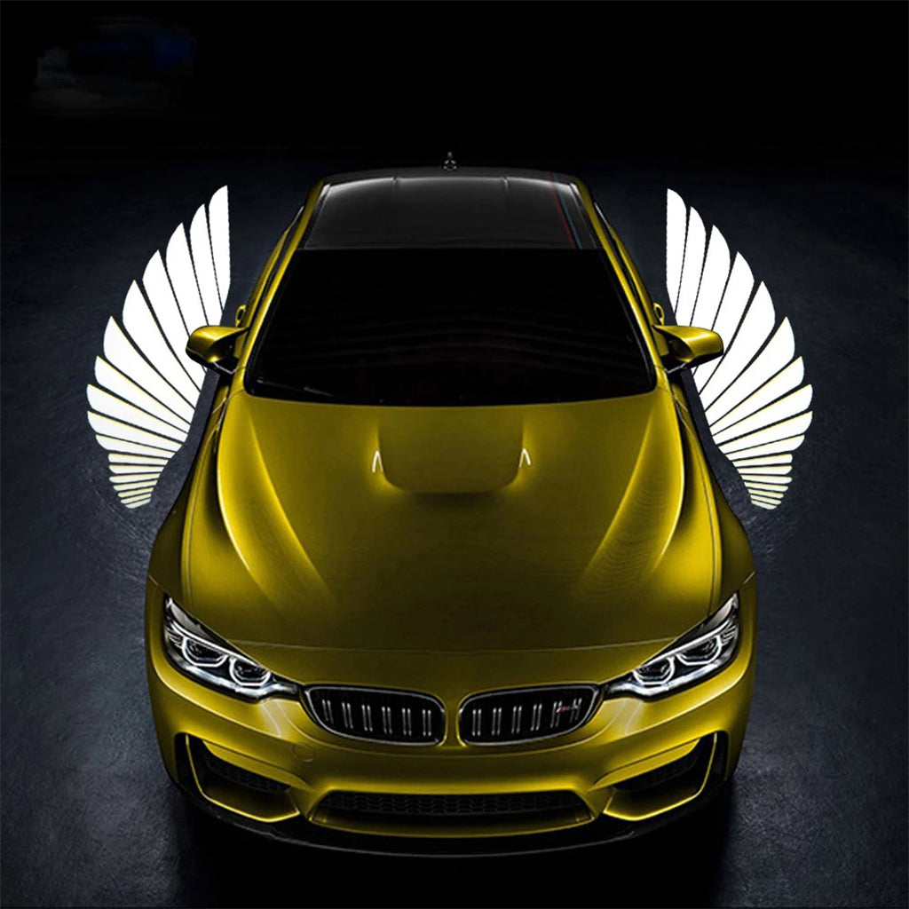Projecteur LED en forme d’ailes d’ange pour rétroviseur latéral de voiture – أضواء خارجية للسيارة على شكل أجنحة