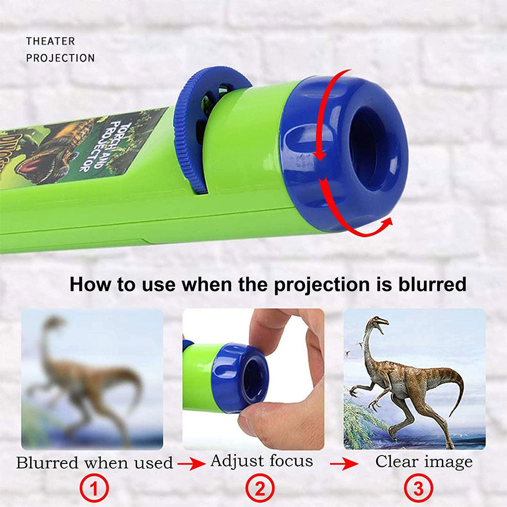 Projecteur Lampe de Poche pour Enfants avec 3 disques 24 Images - جهاز عرض الصور الملونة