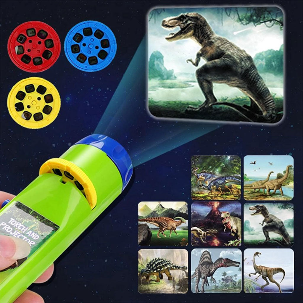Projecteur Lampe de Poche pour Enfants avec 3 disques 24 Images - جهاز عرض الصور الملونة