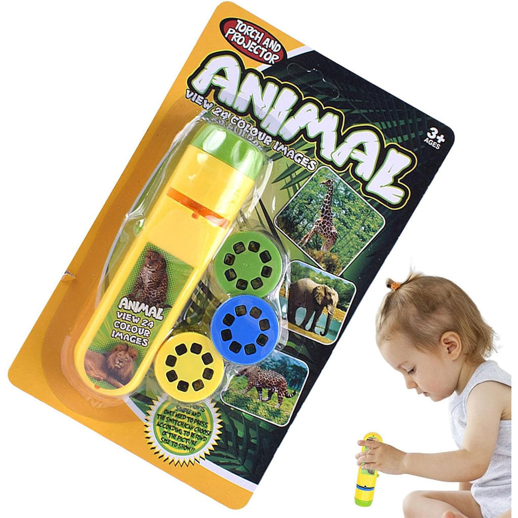 Projecteur Lampe de Poche pour Enfants avec 3 disques 24 Images - جهاز عرض الصور الملونة
