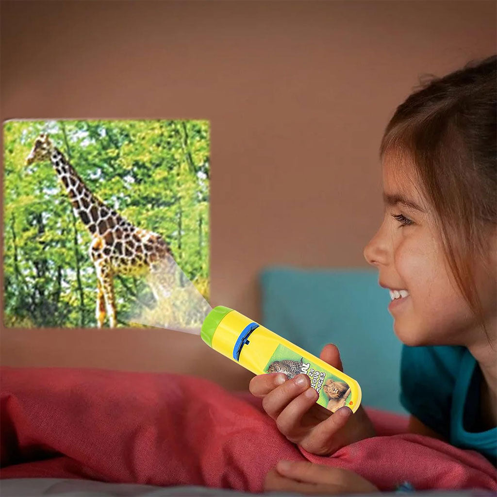 Projecteur Lampe de Poche pour Enfants avec 3 disques 24 Images - جهاز عرض الصور الملونة