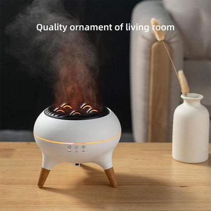 Diffuseur d’huiles essentielles ultrasonique 350 ml avec télécommande et lumières – جهاز تعطير الجو