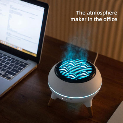 Diffuseur d’huiles essentielles ultrasonique 350 ml avec télécommande et lumières – جهاز تعطير الجو