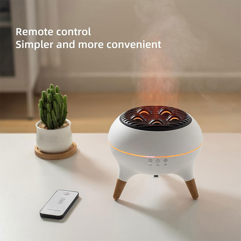 Diffuseur d’huiles essentielles ultrasonique 350 ml avec télécommande et lumières – جهاز تعطير الجو