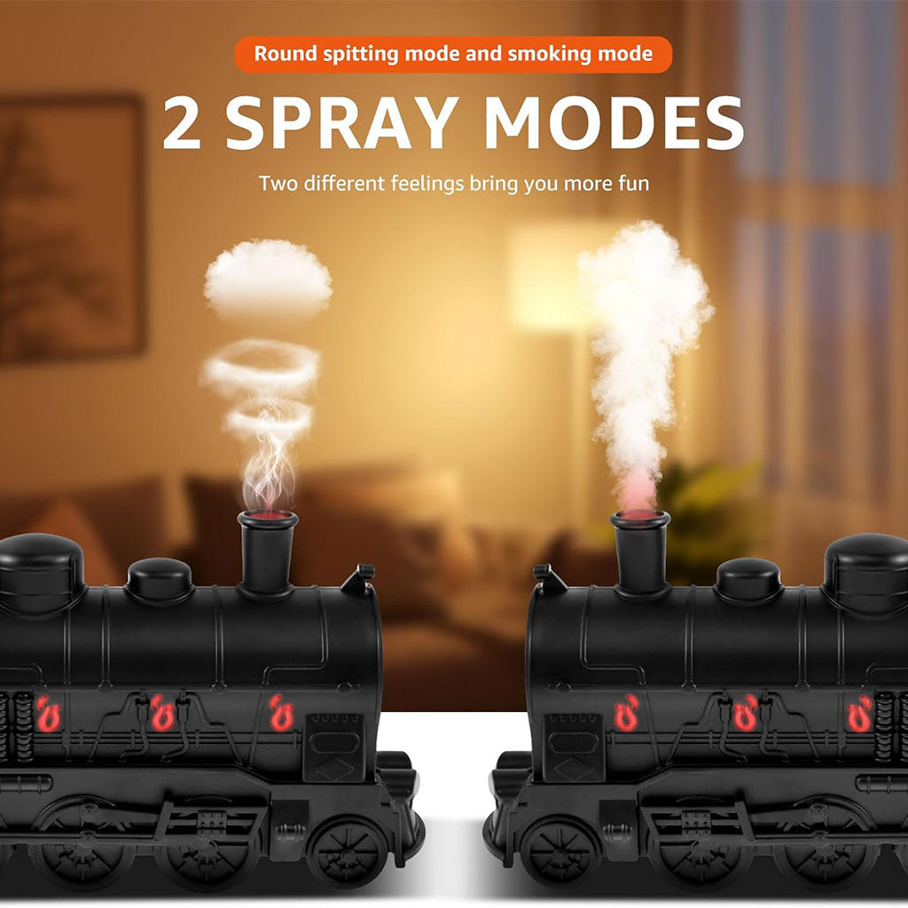 Train Diffuseur D Huiles Essentielles et Humidificateur Ultra-Silencieux de 300ml – معطر جو على شكل قطار