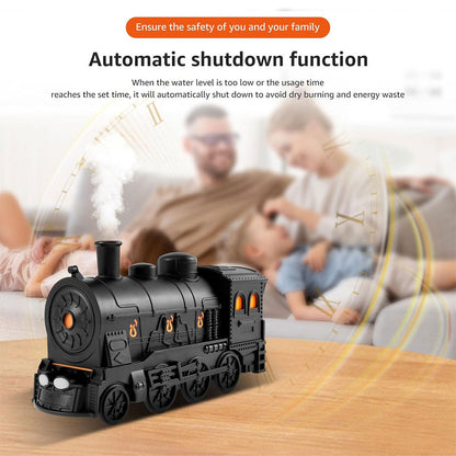 Train Diffuseur D Huiles Essentielles et Humidificateur Ultra-Silencieux de 300ml – معطر جو على شكل قطار